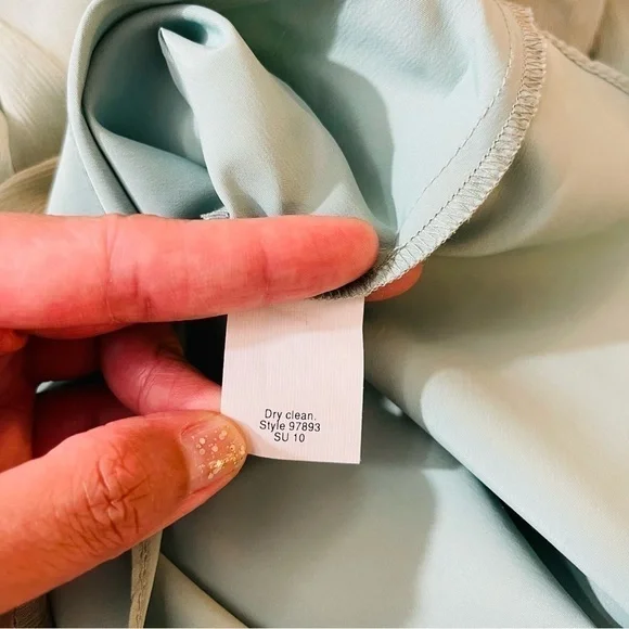 NWT J. Crew Juliet 100% Silk Chiffon Strapless MIDI Dress Size 10 Green/Blue - Picture 5 of 12